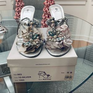 Baker’s bejeweled high heels